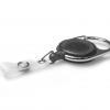 Black Carabiner ID Badge Reels with Strap Clip (Pack of 50)
