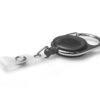 Black Carabiner ID Badge Reels with Strap Clip (Pack of 50)