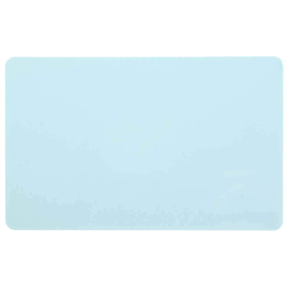 Light Blue Plastic Cards - Blank Glossy White Core (760 Microns, 100 Pack)