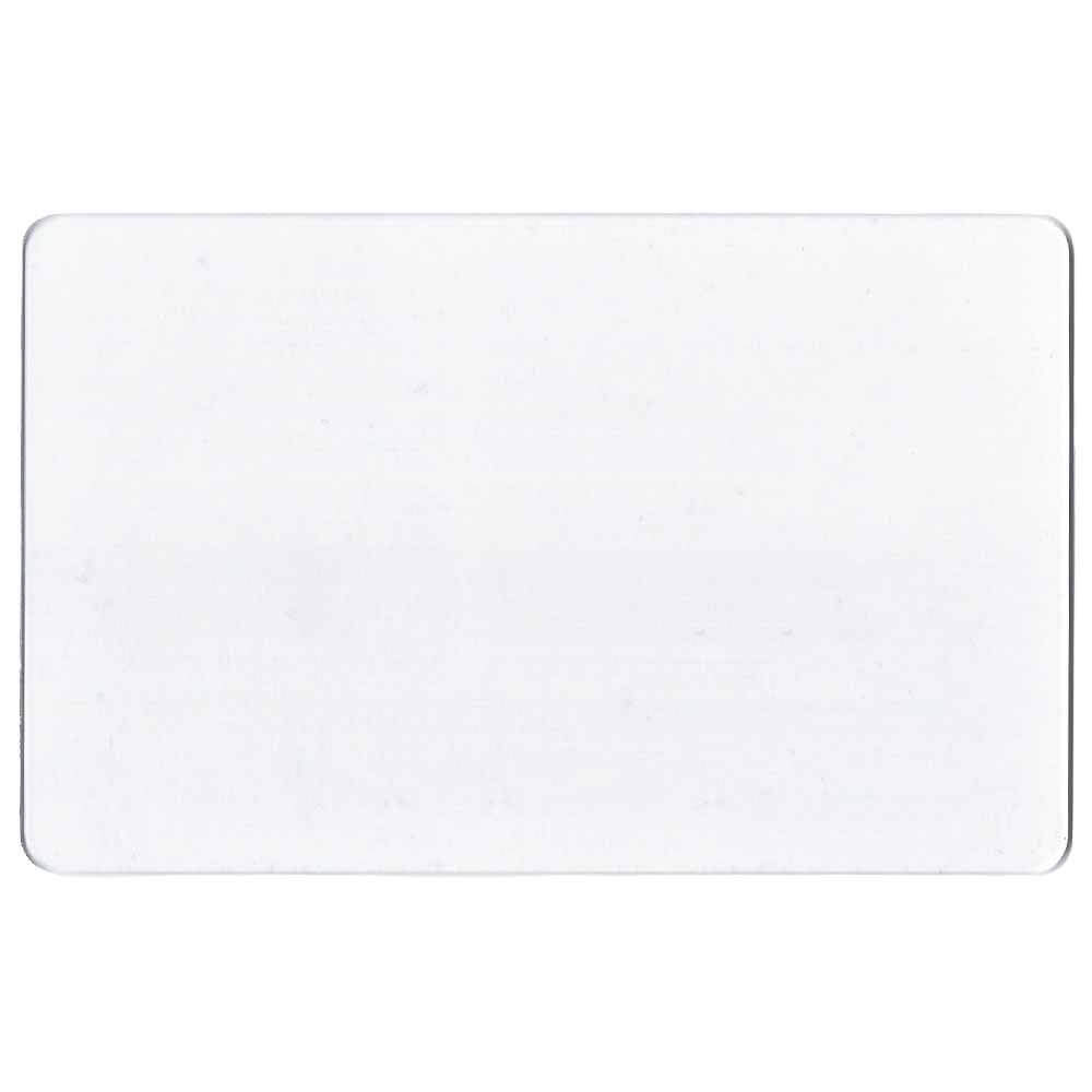 Clear Frosted Plastic Cards - Blank Matte (760 Microns, 100 Pack)