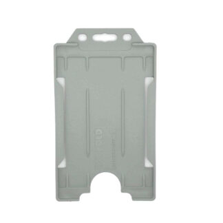 Grey Portrait ID Card Holders (100 Pack) - ALG ID Cards