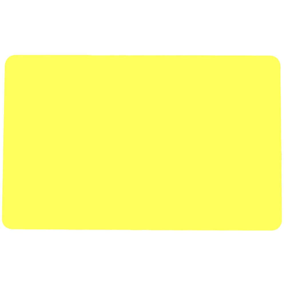 Yellow Plastic Cards - Blank Glossy (760 Microns, 100 Pack)